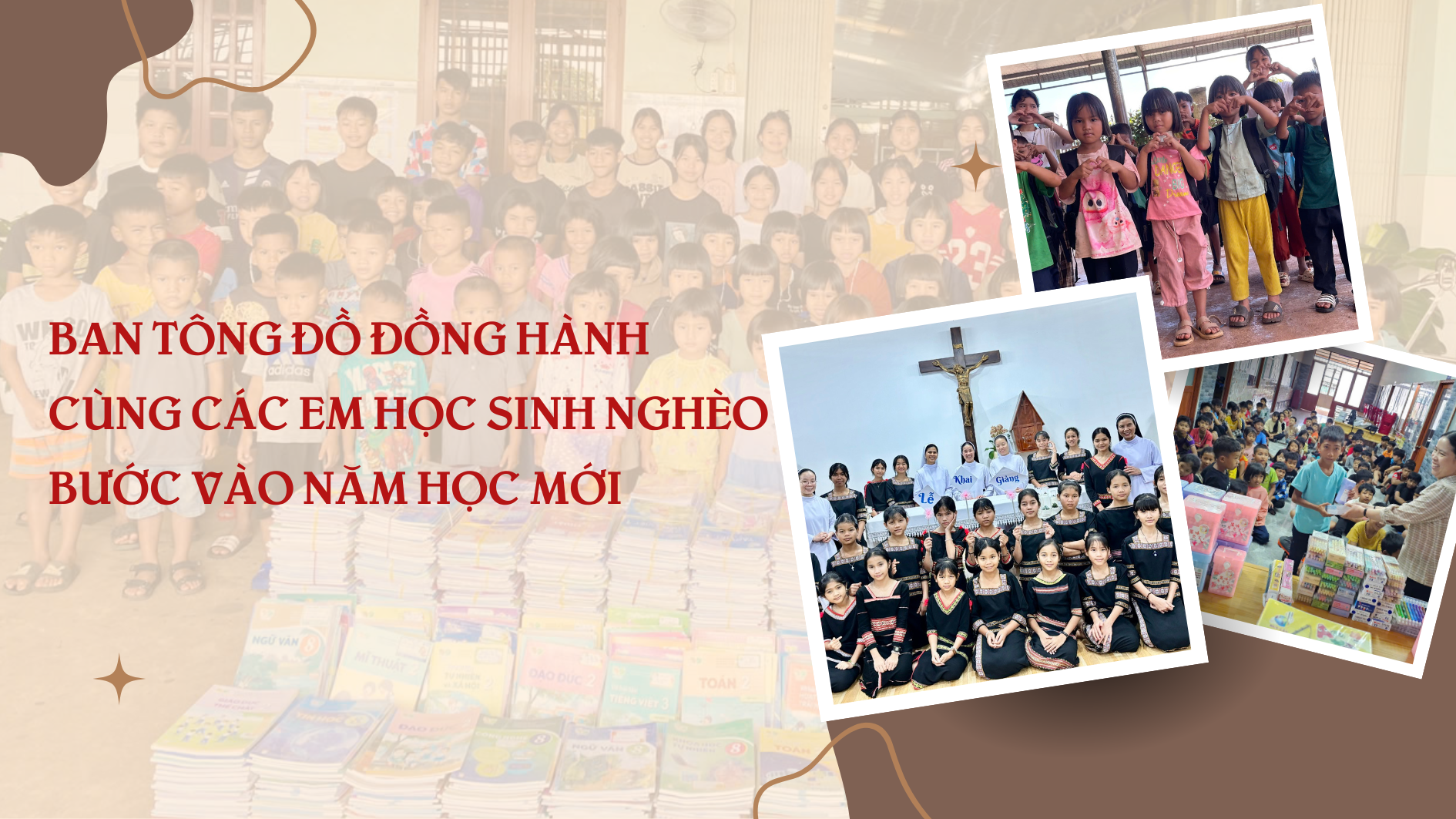 Ban Tông Đồ đồng hành cùng các em học sinh nghèo bước vào năm học mới